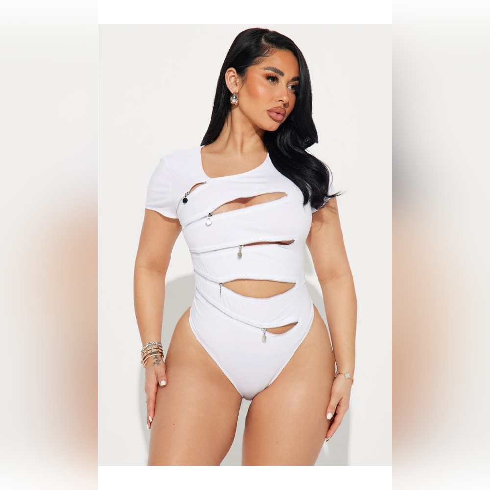 Unveiling Secrets Zipper Bodysuit